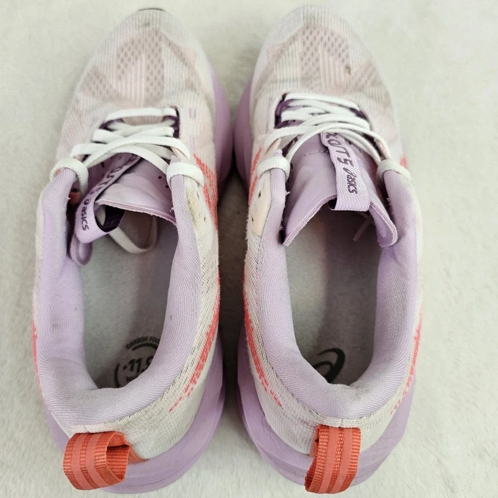 ASICS Novablast 5 Running Shoes Womens 9.5 Pink Mesh Racing Athletic Sneakers